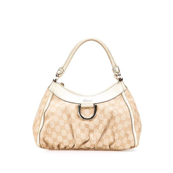 Gucci Abbey GG Canvas Leather Shoulder Bag - Picture 1 of 10